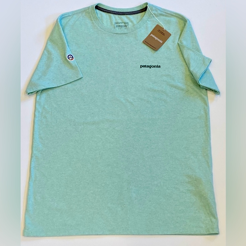 Patagonia Adult Fitz Roy Icon Responsibili-Tee T-Shirt szMedium NWT rinsed green - Picture 2 of 8